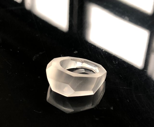 水晶のくりぬきリング(ツヤけし) - ショップ Takahiro Omori