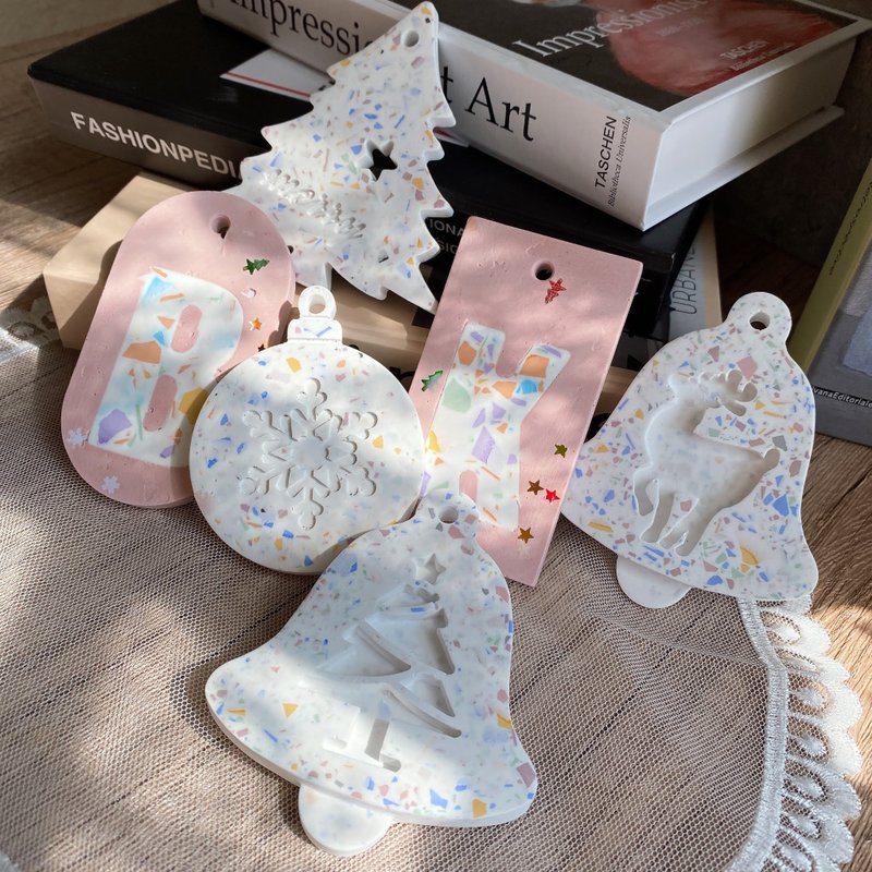 Christmas Aroma Stone - Plaster Design Creator Course - Terrazzo - Candles/Fragrances - Other Materials 