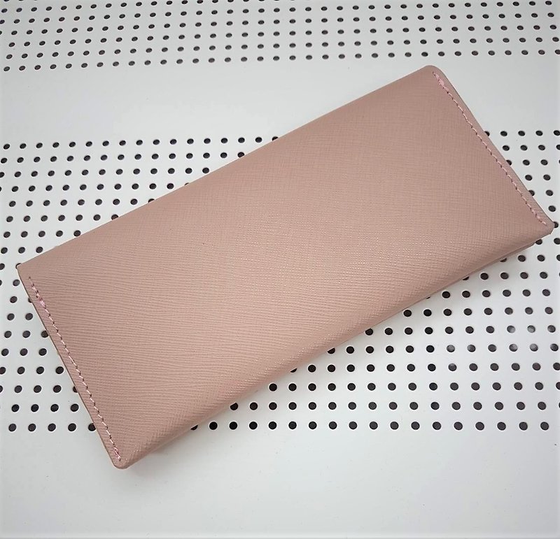 Multi-layer long wallet wallet (flat mouth, wave, lightning type can be selected at the place where the card is placed) can be customized/Mother's Day gift - Wallets - Genuine Leather 