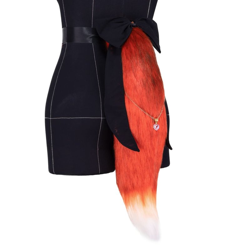 Red Fox Tail - Other - Other Man-Made Fibers Red