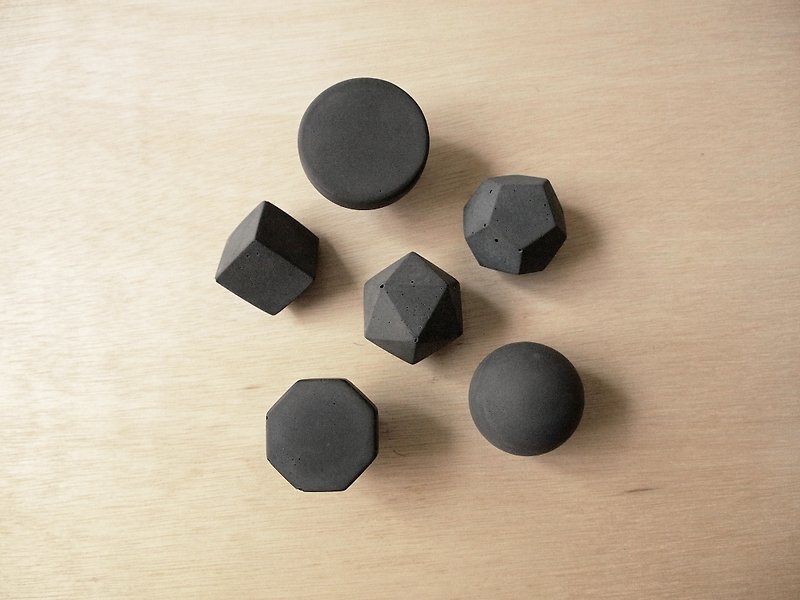 Free matching- Cement hardware single-point handle / hook-any choice-(black + black) - อื่นๆ - ปูน สีดำ