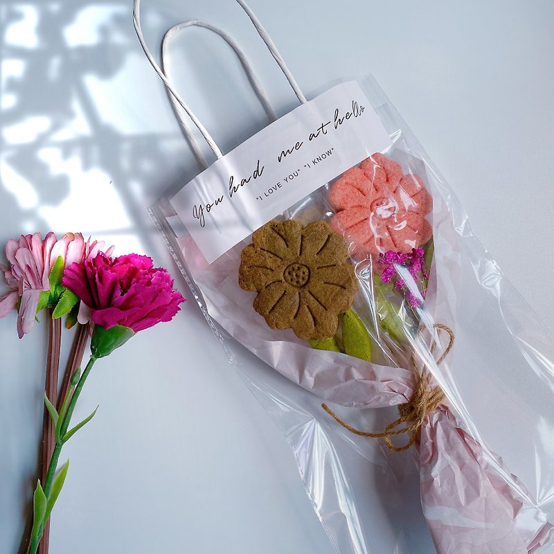 【Mother's Day Gift】Biscuit Bouquet - คุกกี้ - อาหารสด หลากหลายสี