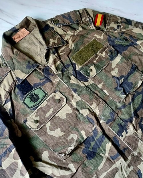 ミリタリージャケット】迷彩服めいさいふく 海上自衛隊 戦闘服 スペイン軍 長袖 サバゲー