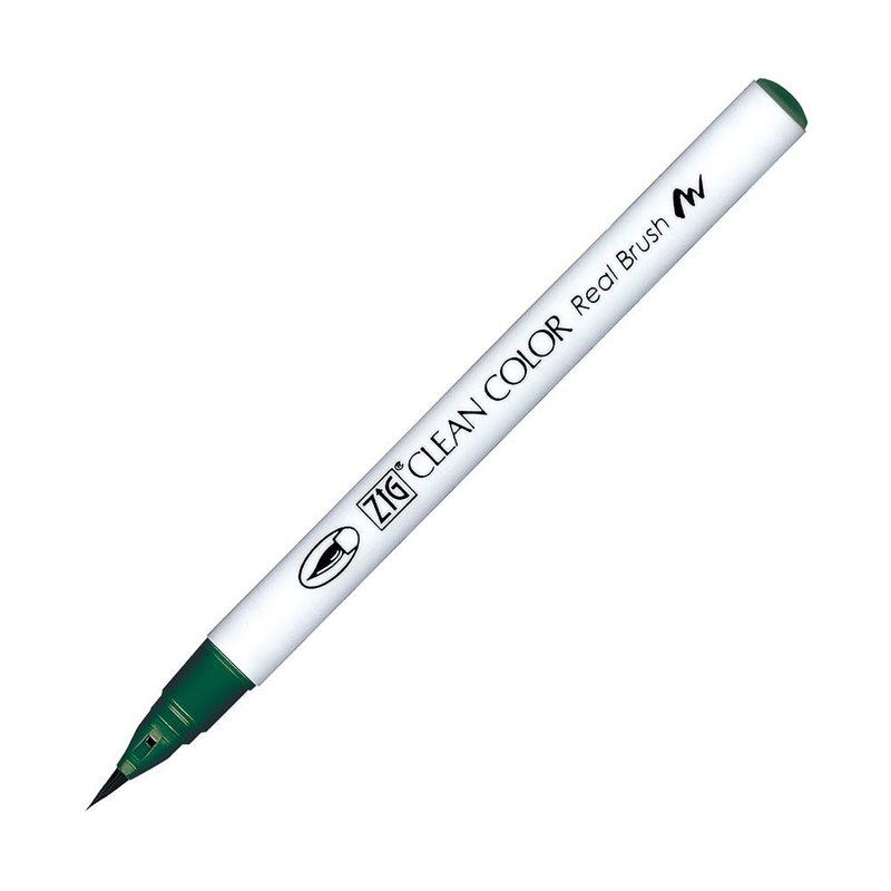 【Kuretake 日本吳竹】ZIG 彩繪毛筆 Dark Green - 其他書寫用具 - 其他材質 