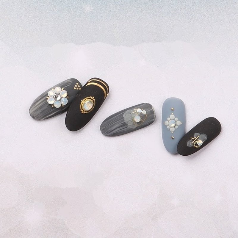 【 DIY 美甲】Nail Look 美甲裝飾藝術貼紙 婚禮胸針 - 指甲油/指甲貼 - 紙 金色