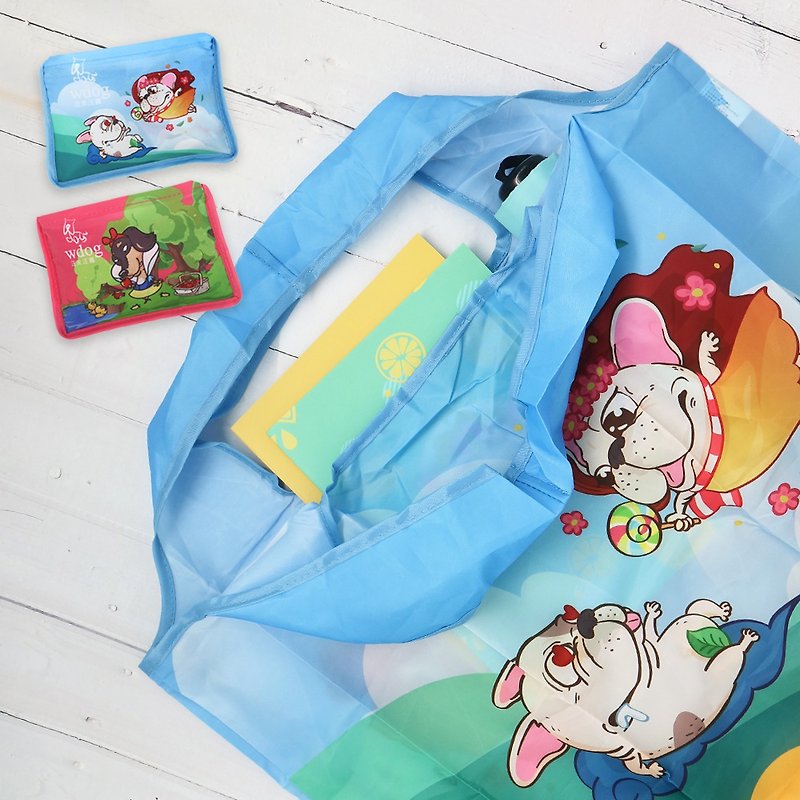 收折購物袋(兩色可選) - 側背包/斜孭袋 - 聚酯纖維 多色