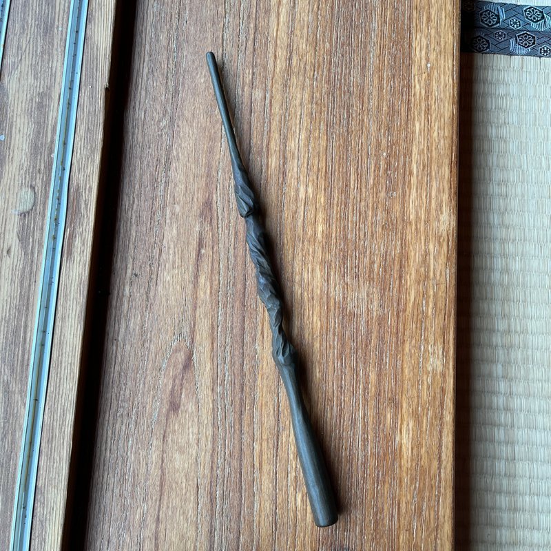我製杖　魔杖　黠青　手工魔杖　綠檀製法杖 - 擺飾/家飾品 - 木頭 綠色