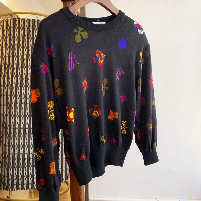 レナードのポーカーセーター - ニット・セーター - その他の化学繊維 多色