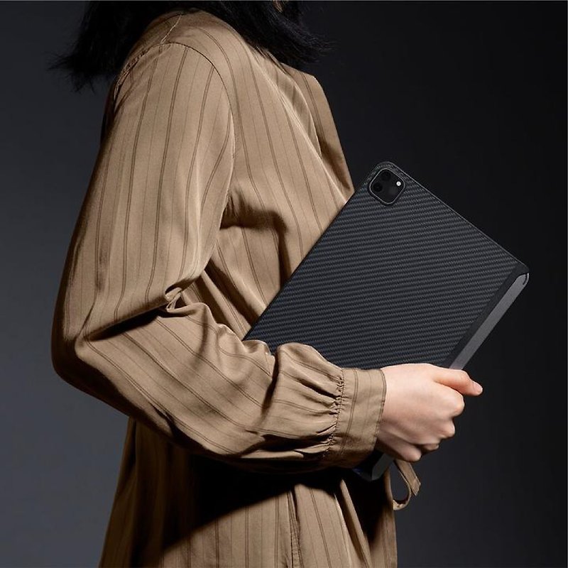 MagEZ Case2 iPad 12.9-inch 2021 Aramid Fiber Magnetic Flat Case - Tablet & Laptop Cases - Other Man-Made Fibers Black