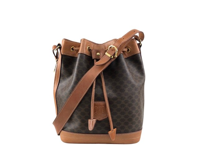 極 美品 セリーヌ マカダム ブラゾン 柄 レザー ショルダーバッグ ブラウン 楽天市場】CELINE セリーヌ マカダム柄 ブラゾン柄 ショルダーバッグ