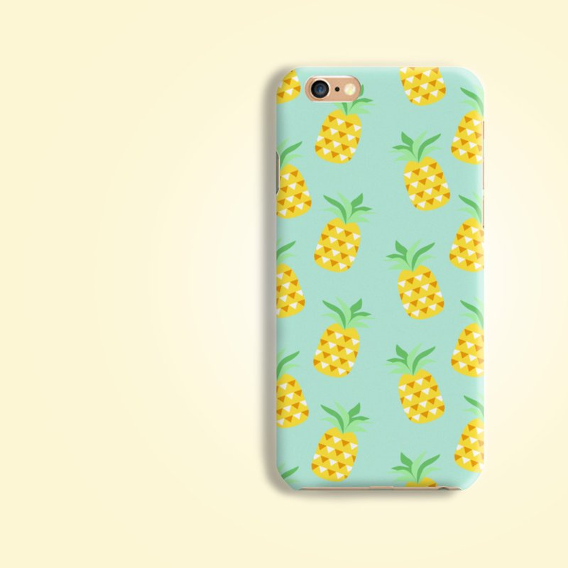 鳳梨菠蘿手機殼硬殼保護殼iPhone XS + Plus Galaxy S9 note 8 9 - 手機殼/手機套 - 塑膠 多色