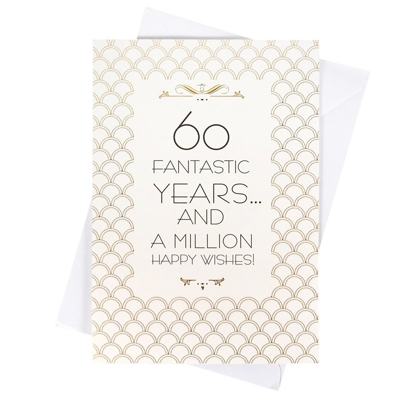 60th birthday [Hallmark-Card Birthday Wishes] - Cards & Postcards - Paper White