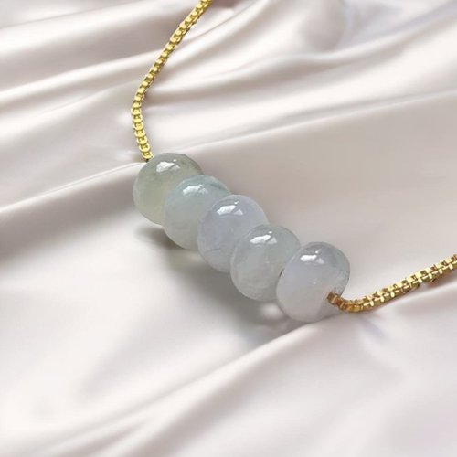 瓔珞珠寶盒 E.L.Jewelry Box 【萬事亨通】冰飄花翡翠路路通項鍊 | 天然緬甸玉翡翠A貨 | 送禮