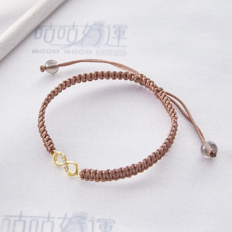 Forever Luck 14K Gold Bracelet -(Consecration included)  Safe and Sound - สร้อยข้อมือ - คริสตัล สีนำ้ตาล