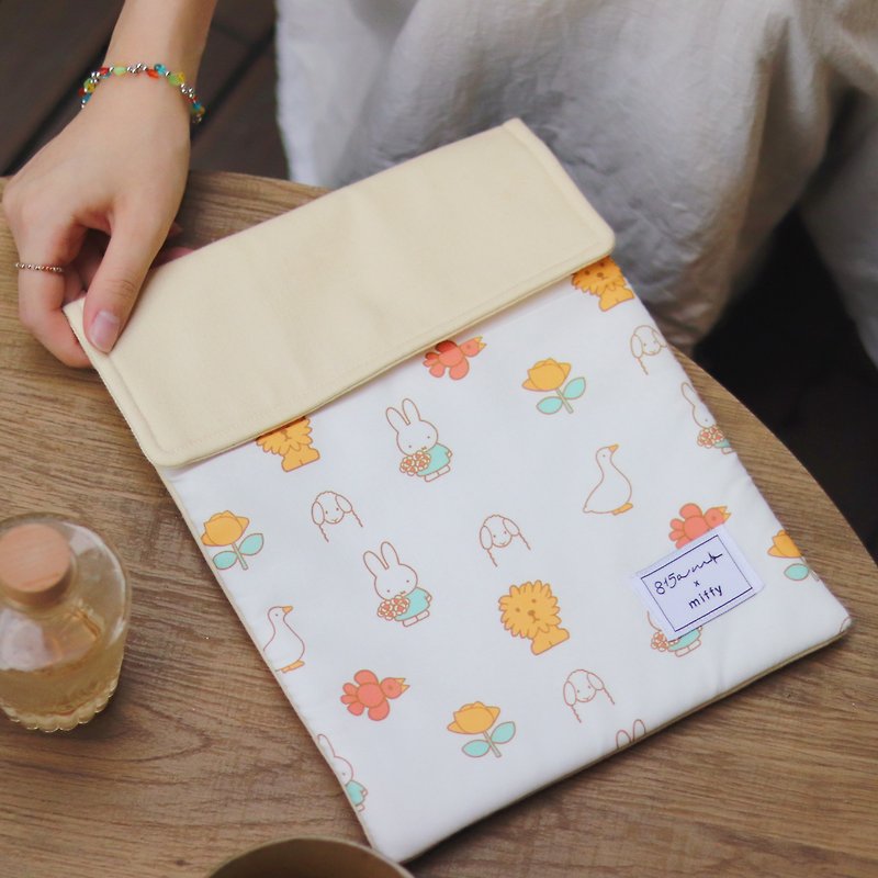 【Pinkoi x miffy】(2 sizes) MIFFY IPAD computer case for playing with animals - Laptop Bags - Cotton & Hemp 