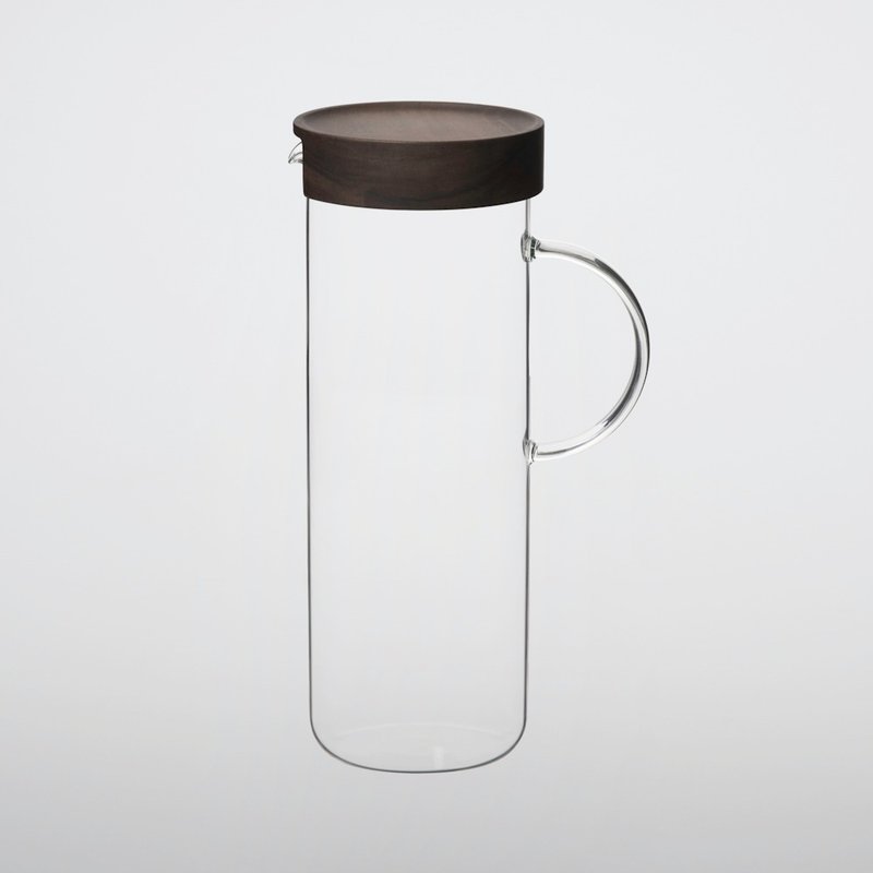 TG Water Pitcher with Taiwan Acacia Lid 1000 ml - กระติกน้ำ - แก้ว สีใส