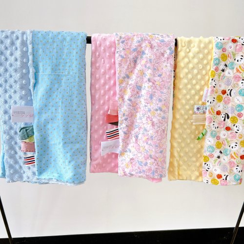 LaFiFi樂霏菲手作嬰幼兒精品&ZAKKA 春天必備寶寶荳荳毯-可加購禮盒紙袋 彌月禮盒 新生兒禮物 推車毯