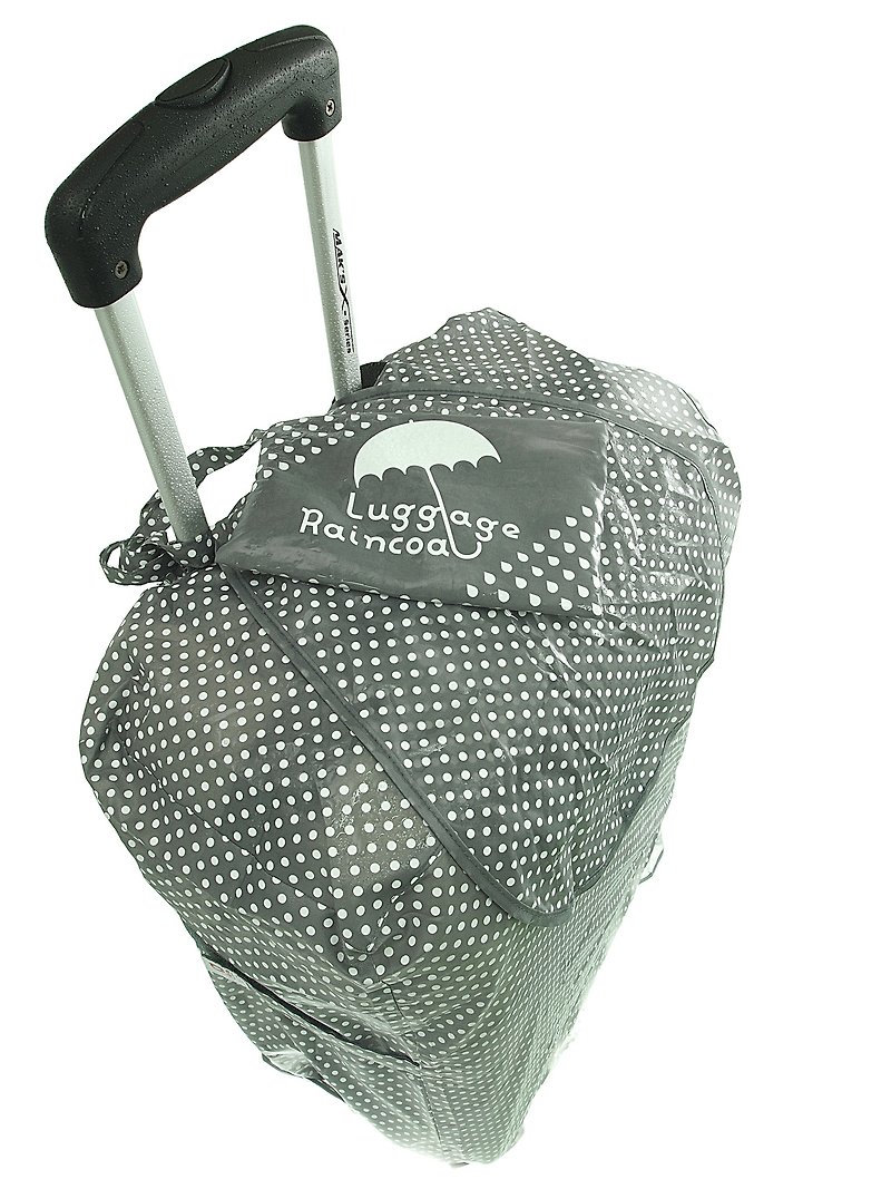 波點可折疊行李的防水雨衣 - 米色 - 雨傘/雨衣 - 防水材質 卡其色