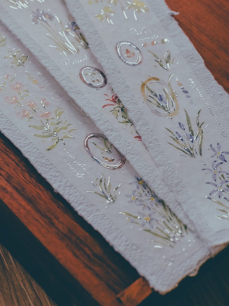 花開的樣子【冬】小銀蔥和紙膠帶(特油含離型紙) - 紙膠帶/和紙/PET - 紙 