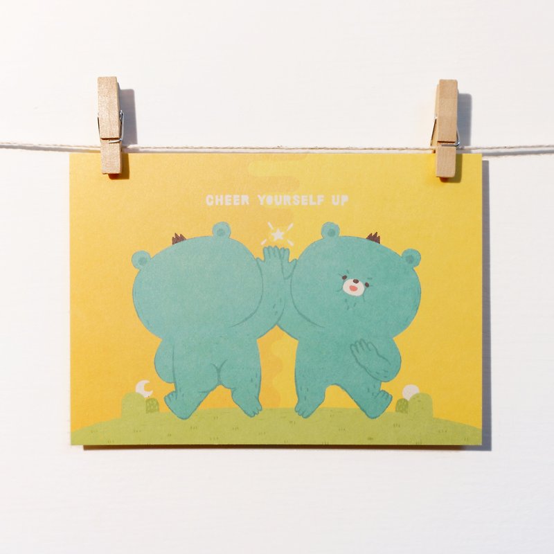 CHEER YOURSELF UP postcard - Cards & Postcards - Paper Yellow