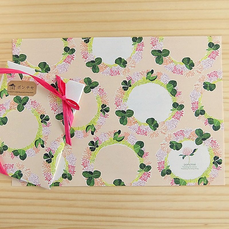 White clover design paper - อื่นๆ - กระดาษ สึชมพู