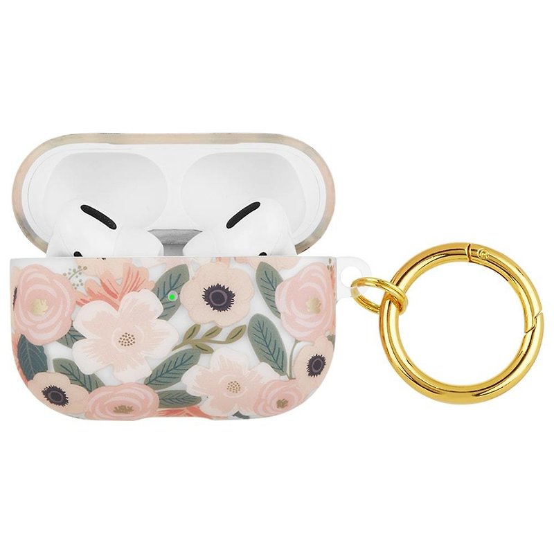 Case-mate - Rifle Paper Co - Wildflowers  Airpods Pro case - Headphones & Earbuds Storage - Plastic Pink