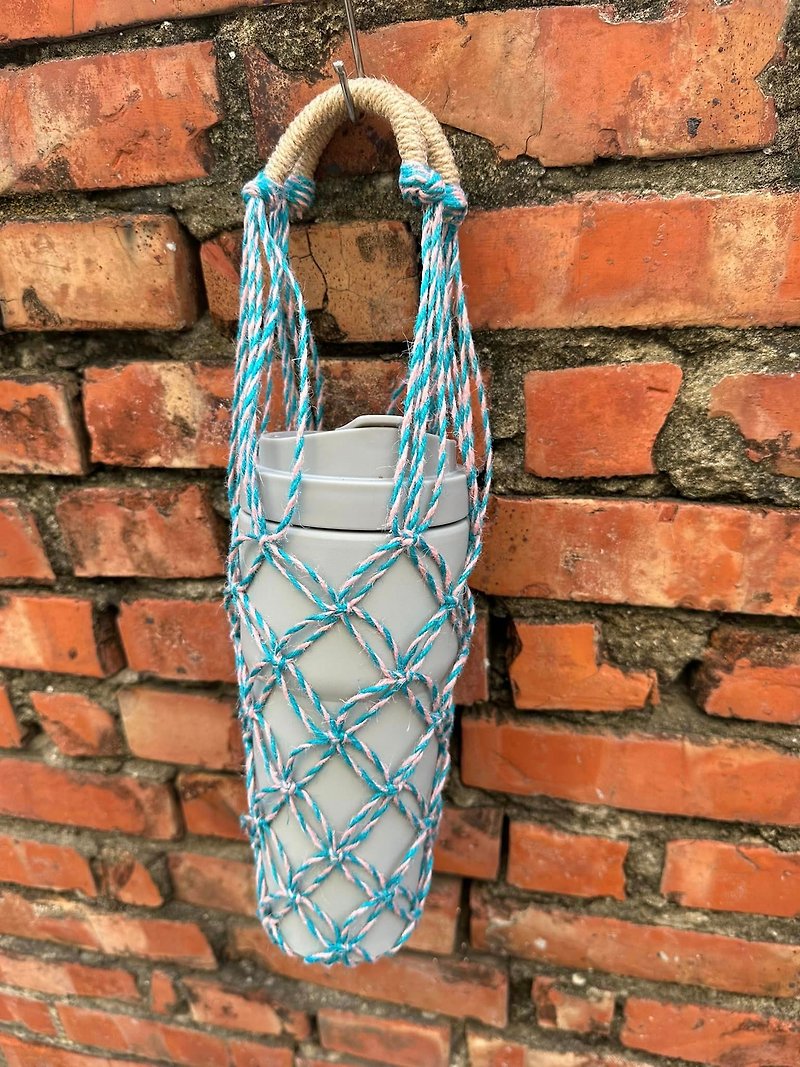 Handmade Linen drink bag - Beverage Holders & Bags - Cotton & Hemp 