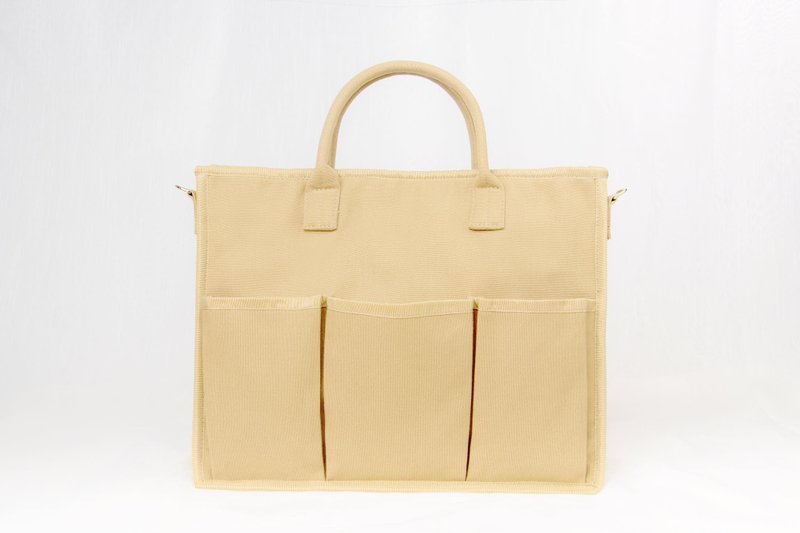 If Not Now When Canvas Bag (Beige) - 手提包/手提袋 - 環保材質 卡其色