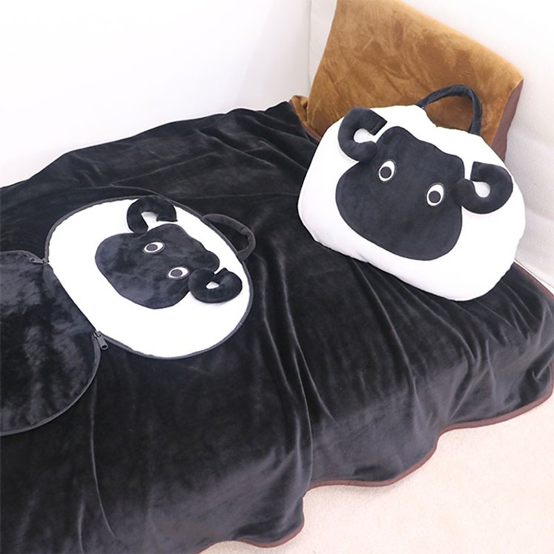 Customized Animal Pillow Blanket _ Warm Pillow Lumbar _Valentine's Day Gifts - Pillows & Cushions - Cotton & Hemp 