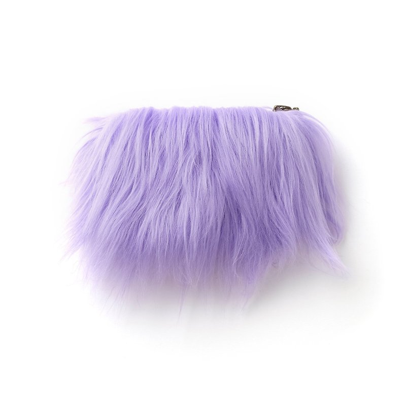 Fred Furry Purse - 散紙包 - 聚酯纖維 紫色