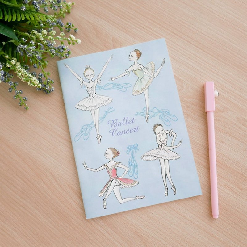 Yizhike Ballet | Ballet Concert A5 Notebook / Notebook (Blue) - Notebooks & Journals - Paper Blue
