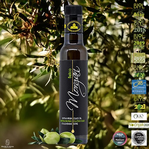 World to Home 歐洲精緻生活 Morgan 100%單一品種特級初榨貝利卡橄欖油 250ml