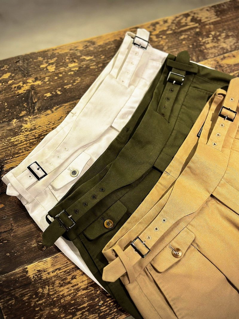 HIATUS Gurkha Pants ( 3 Colours) - กางเกงขายาว - ผ้าฝ้าย/ผ้าลินิน หลากหลายสี