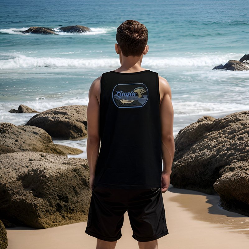 HAGWOUTDOOR Island Series Tank Island Series Tank-Liuqiu Xiaoliuqiu - Men's Tank Tops & Vests - Cotton & Hemp 