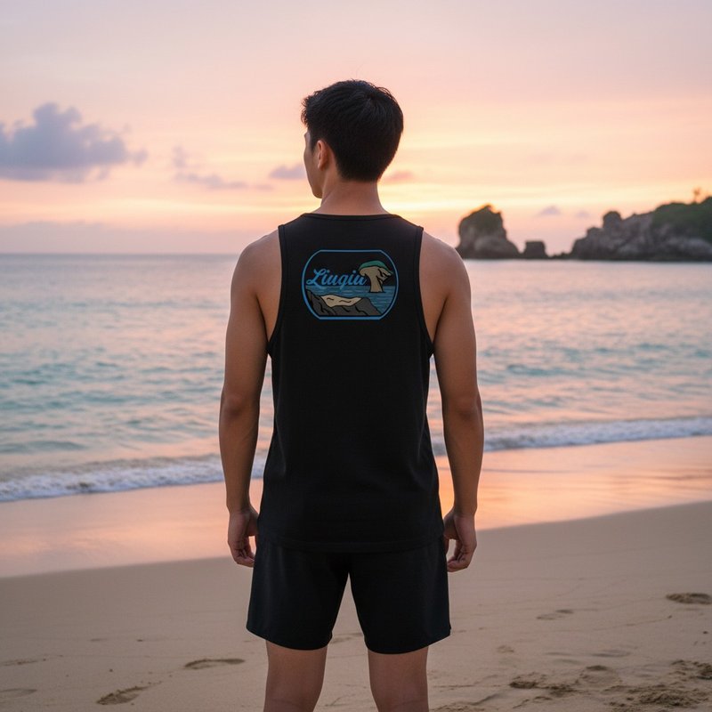 HAGWOUTDOOR Island Series Tank 島嶼系列背心-Liuqiu小琉球 - 男背心 - 棉．麻 