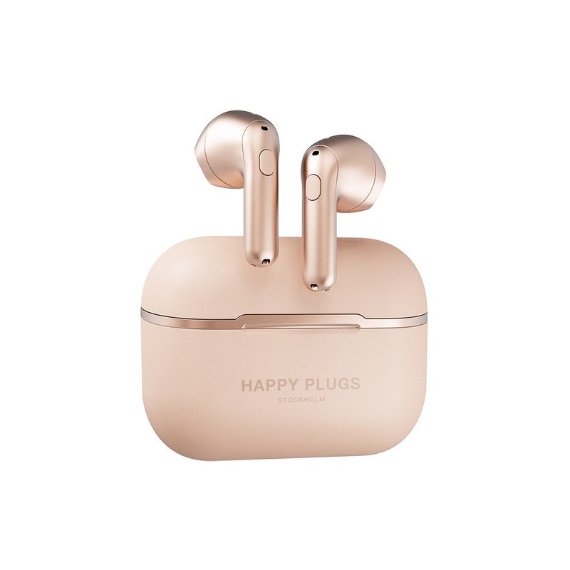 Happy Plugs Hope 真無線藍牙耳機 - 粉色金 Rose Gold - 耳機/藍牙耳機 - 塑膠 粉紅色