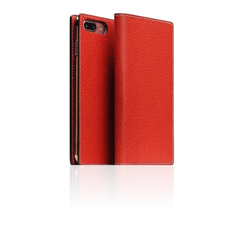 SLG Design iPhone 8 / 7 Plus D6 IMBL manual line top leather holster - red - เคส/ซองมือถือ - หนังแท้ สีแดง