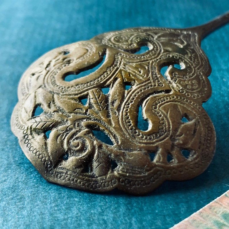 中國 清末民初古銅髮簪│青雲教綰頭上髻 古典雅致 - 髮夾/髮圈 - 其他金屬 金色