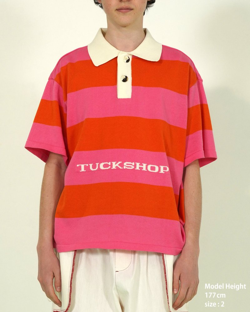 KNIT SHIRT　ニットシャツ - 女毛衣/針織衫 - 棉．麻 粉紅色