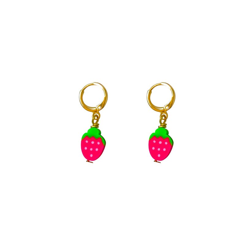 Strawberry Earrings | by Ifemi Jewels - 其他 - 其他材質 金色