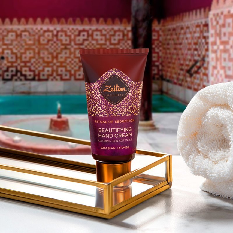 Russia Zeitun Shadu Plant Extract Jasmine Charm Goddess Soft Hand Cream 50ml - บำรุงเล็บ - วัสดุอื่นๆ สึชมพู