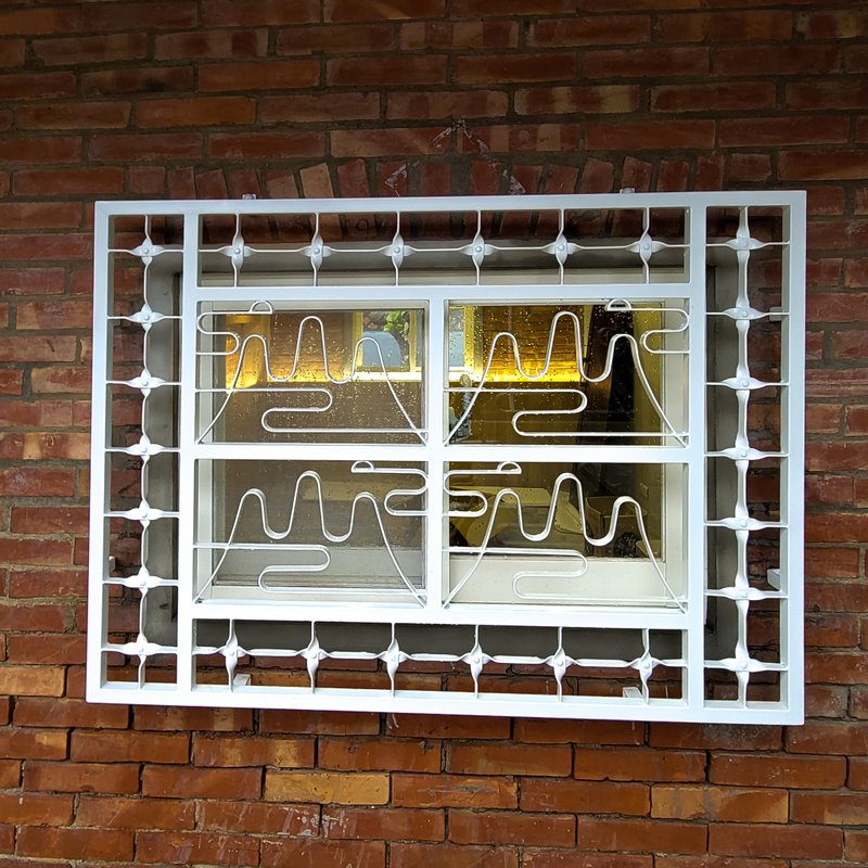 Customized white iron window modern style small hill iron window - เฟอร์นิเจอร์อื่น ๆ - โลหะ ขาว