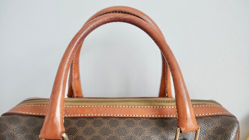 Céline Vintage - Macadam Boston Bag - Brown - Leather Handbag - Luxury High  Quality