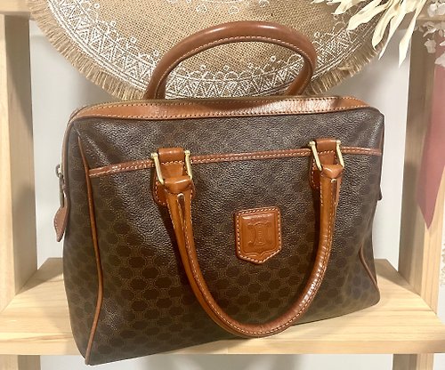 Céline Vintage - Macadam Boston Bag - Brown - Leather Handbag - Luxury High  Quality