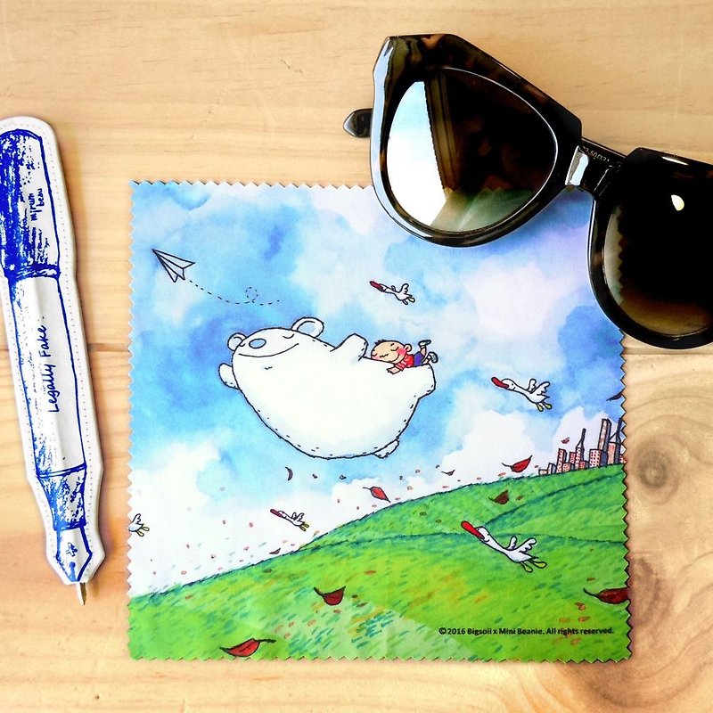 A-market big mud glasses cloth -12 With you I will fly, AMK-BSLC00112 - Eyeglass Cases & Cleaning Cloths - Polyester Multicolor