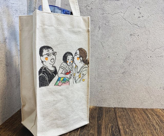 Personalized Hand Painted Gift Bag