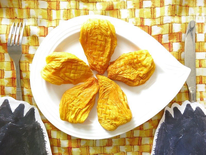 Happiness Fruit Shop - No Added Sugar Aiwen Dried Mango Sharing Package - ผลไม้อบแห้ง - อาหารสด สีส้ม