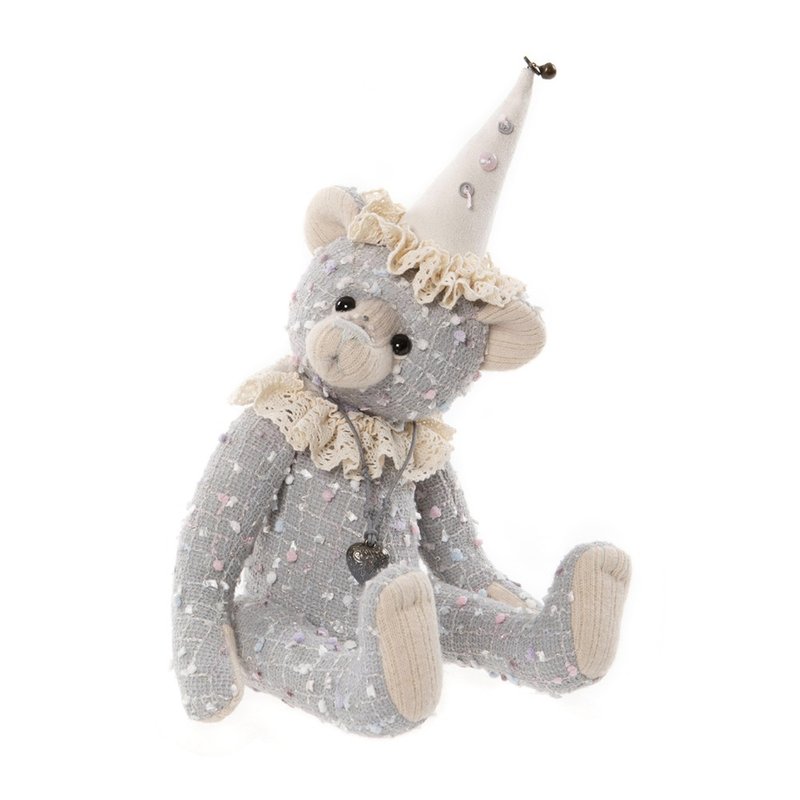Serendipity 手工製作限量動物玩偶 全球限量200隻 Bear 泰迪熊 - 公仔/玩偶 - 聚酯纖維 銀色
