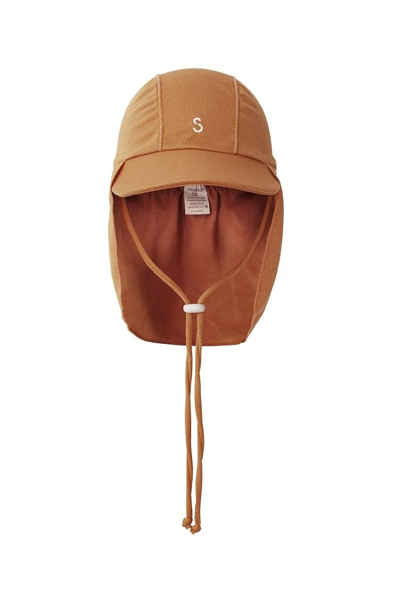 Stuckies - Neck Protection Cap/Visor (UPF 50+) - Coral - Baby Hats & Headbands - Other Man-Made Fibers 