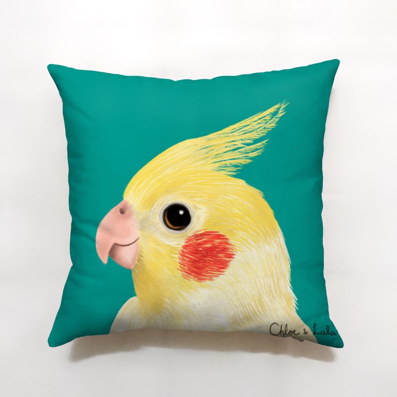 Big Bird Pillow - Cockatiel - Pillows & Cushions - Polyester Green